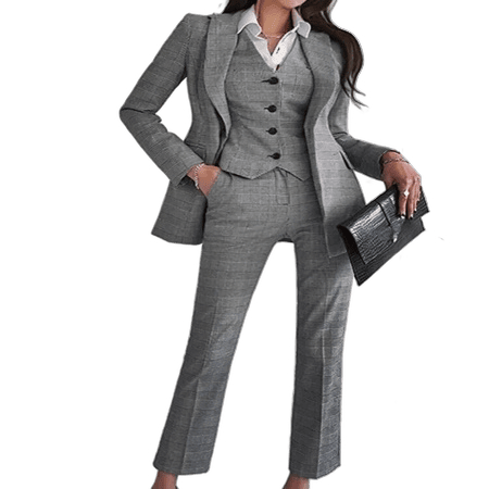 Ladies gray suit
